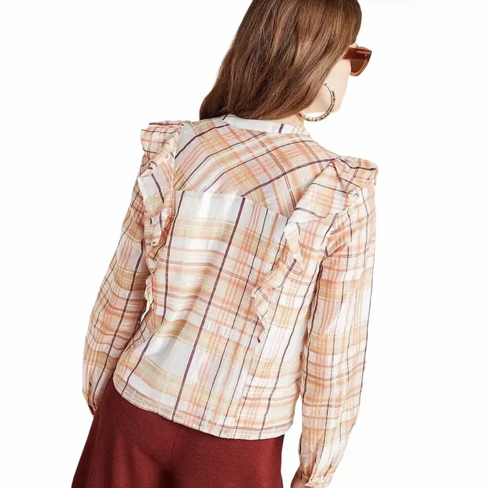 Anthropologie Current Air Polly Peasant Blouse